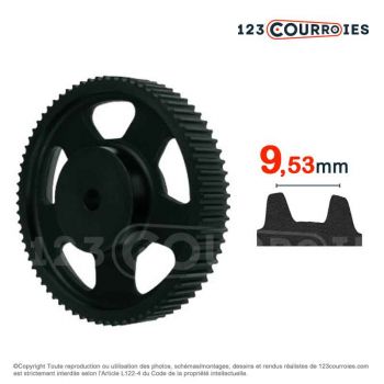 El modelo de Polea dentada para agujero cilíndrico PDL05056 - PDL05056