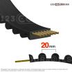 El modelo de Correa dentada simple Gates Powergrip HTD 1610-14M40 - 1610-14M40-GATES