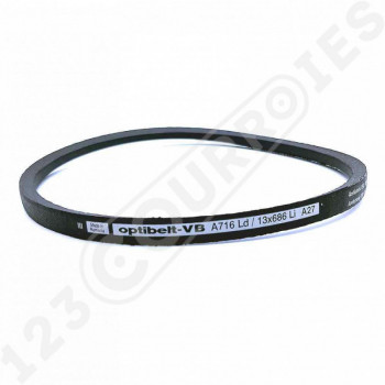 El modelo de Correa trapezoidal lisa Optibelt VB A 716 Ld / 13 x 686 Li A27 - A27-OPTIBELT