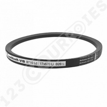 El modelo de Correa trapezoidal lisa Optibelt VB B 710 Ld / 17 x 670 Li B26.5 - B26.5-OPTIBELT