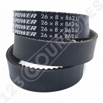 El modelo de Correa variador Optibelt VARIO POWER 26x8x862 Li - 26X8-862-OPTIBELT