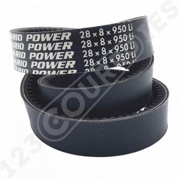 El modelo de Correa variador Optibelt VARIO POWER 28x8x950 Li - 28X8-950-OPTIBELT