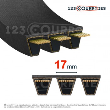 El modelo de Correa multicanales lisa 5-B90 - 5-B90