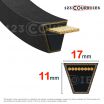 El modelo de Correa trapezoidal lisa Contitech Conti V B200 17 x 5100 Li / 5145 Ld - B200-CONTITECH