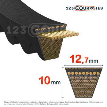 El modelo de Correa trapezoidal dentada XPA1475 - XPA1475