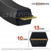 El modelo de Correa hexagonal Contitech CONTI V DUAL AA163 13 x 4140 Le - AA163-CONTITECH