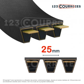 El modelo de Correa multicanales lisa 2-8V2240 - 2-8V2240