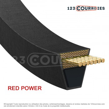 El modelo de Correa trapezoidal lisa Optibelt Red Power 3 SPA3150 Ld - SPA3150RP-OPTIBELT