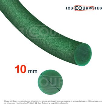 El modelo de Correa redonda termosellable a medida CR10X1155-VERDE - CR10X1155-VERT