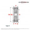 El modelo de Polea trapezoidal para casquillo cónico SPB160/8MA - SPB160/8MA