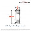 El modelo de Polea dentada para casquillo cónico PDH075016MA - PDH075016MA