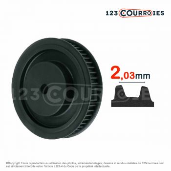 El modelo de Polea dentada para agujero cilíndrico PDMXL025012 - PDMXL025012