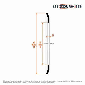 El modelo de Placa lateral para polea B31X15-CHAPA - B31X15-TOLE