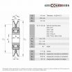 El modelo de Polea tensor INA RSRA16186-LO - RSRA16186-LO-INA