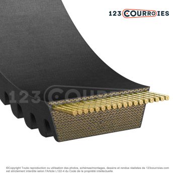 El modelo de Correa variador Mégadyne VARISECT 26x8x1375 Li - 26X8-1375-MEGADYNE