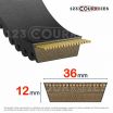 El modelo de Correa variador Mégadyne VARISECT 36x12x1600 Li - 36X12-1600-MEGADYNE