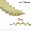 El modelo de Correa dentada doble poliuretano Gates Synchro power DT5-400-12 - DT5-400-12-GATES
