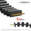 El modelo de Correa dentada doble Mégadyne Isoran DD 380DXL037 - 380DXL037-MEGADYNE