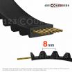 El modelo de Correa dentada simple super torque Optibelt STD 720-S8M15 - 720-S8M15-OPTIBELT