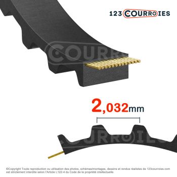 El modelo de Correa dentada simple Mégadyne Isoran 1176MXL037 - 1176MXL037-MEGADYNE