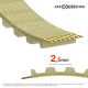 Correa dentada simple poliuretano Gates Synchro power T2.5-245-8
