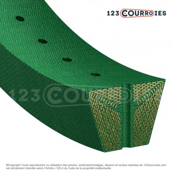 El modelo de Correa trapezoidal agujereada perfil A (13 mm) OPEN-A - OPEN-A