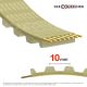 Correa dentada simple poliuretano Gates Synchro power T10-910-10