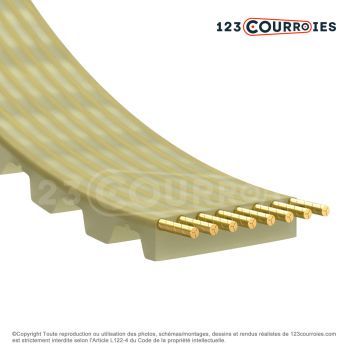 El modelo de Correa dentada simple poliuretano Optibelt Alpha torque AT10-1700-20 - AT10-1700-20-OPTIBELT