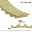 El modelo de Correa dentada simple poliuretano Mégadyne Megapower AT20-1000-100K - AT20-1000-100K-MEGADYNE