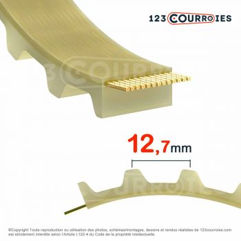 El modelo de Correa dentada simple poliuretano Mégadyne Megapower 360H150-PUK - 360H150-PUK-MEGADYNE