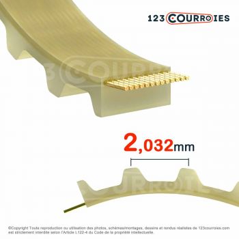 El modelo de Correa dentada simple poliuretano 230MXL025-PU - 230MXL025-PU