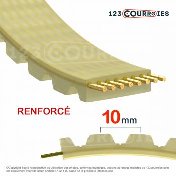 El modelo de Correa dentada simple poliuretano Optibelt Alpha power AT10AP-1480-50 - AT10AP-1480-50-OPTIBELT