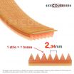 El modelo de Correa poly-v poliuretano Bando 160J3 - 160J3-BANDO