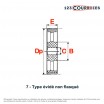 El modelo de Polea dentada para agujero cilíndrico PD14M90-115 - PD14M90-115