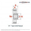 El modelo de Polea dentada para agujero cilíndrico PDH15044 - PDH15044