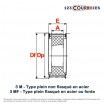 El modelo de Polea dentada para casquillo cónico PD14M48-115MA - PD14M48-115MA