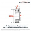 El modelo de Polea dentada para casquillo cónico PDL05036MA - PDL05036MA