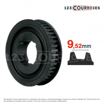 El modelo de Polea dentada para casquillo cónico PDL07532MA - PDL07532MA