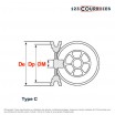 El modelo de Polea trapezoidal de aluminio para agujero cilíndrico SPB250/1ALU - SPB250/1ALU