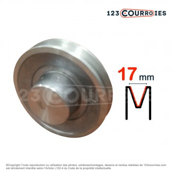 El modelo de Polea trapezoidal de aluminio para agujero cilíndrico SPB280/2ALU - SPB280/2ALU