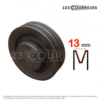El modelo de Polea trapezoidal para agujero cilíndrico SPA170/4 - SPA170/4