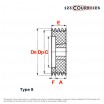 El modelo de Polea trapezoidal para casquillo cónico SPA112/6MA - SPA112/6MA