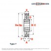 El modelo de Polea trapezoidal para casquillo cónico SPB400/3MA - SPB400/3MA