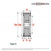 El modelo de Polea trapezoidal para casquillo cónico SPC265/10MA - SPC265/10MA