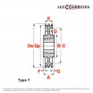 El modelo de Polea trapezoidal para casquillo cónico SPC315/3MA - SPC315/3MA
