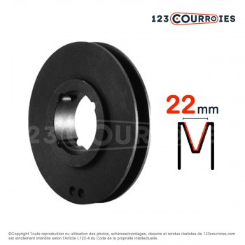El modelo de Polea trapezoidal para casquillo cónico SPC630/8MA - SPC630/8MA