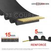 Correa dentada abierta 5MR15-NEOSTEEL-GATES