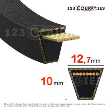 El modelo de Correa trapezoidal lisa Contitech Conti V SPA2732 Ld - SPA2732-CONTITECH