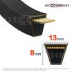 El modelo de Correa trapezoidal lisa A21 - A21