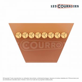 El modelo de Correa trapezoidal dentada poliuretano Bando VC6X520 La - VC6X520-BANDO